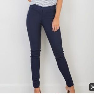 Mercer & Madison Navy Blue Slim Leg Dress Pants